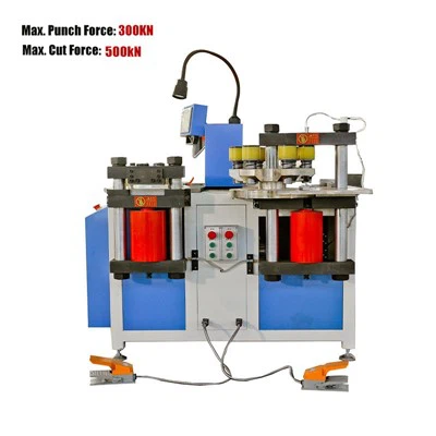 तांबे और एल्युमीनियम के लिए सीएनसी बसबार प्रसंस्करण काटने की मशीन